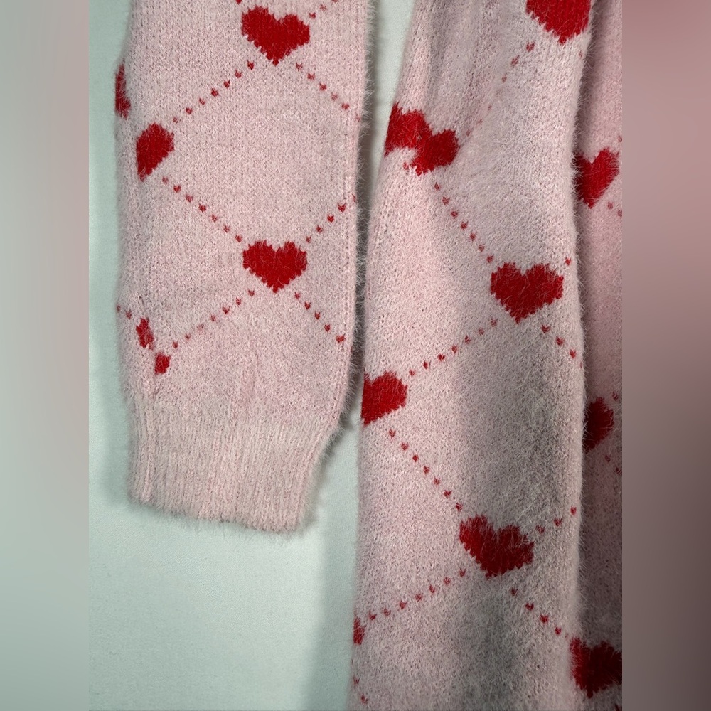 NWT LOLA AND THE BOYS Sweetheart Pink Mock Neck Sweater Dress Valentine Size 12T - Picture 5 of 10